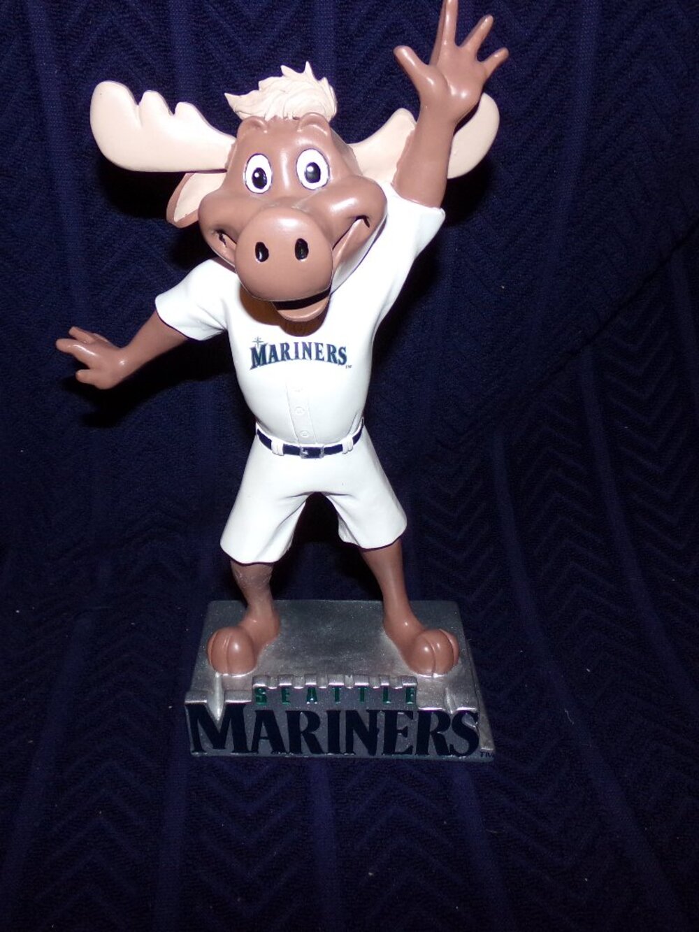 New Seattle Mariners Moose 12" Mascot Logo Statue Resin Decoration Man Cave